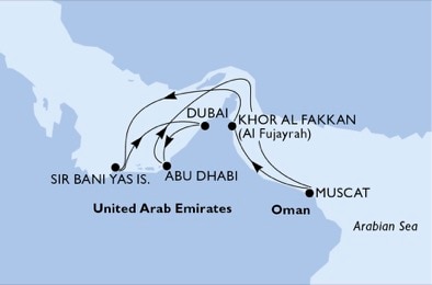 Sir Bani Yas Island Cruise Deals | MSC Cruises